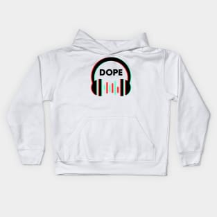 Dope headphones music lover 2 Kids Hoodie